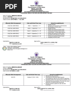 Individual Weekly Daily Log and Accomplishment Report