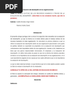 A. Examen ensayo Evaluacion desempeño