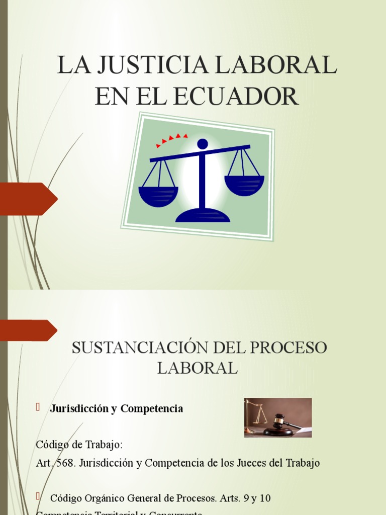 Proceso de Justicia Laboral en Ecuador | PDF | Demanda judicial ...