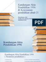 Kandungan Akta Pendidikan 1996