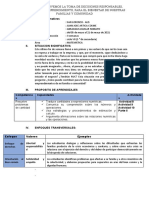 Experiencia de Aprendizaje Quinto Año Mes de Mayo