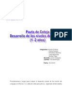 Evaluación del desarrollo del lenguaje en niños de 12 a 24 meses