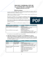 Metodos de Comprobación de Instalaciones de Cámaras de Vigilancia o CCTV