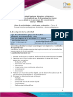 Guía de actividades y rúbrica de evaluación - Tarea 4 - Requerimientos pedagógicos, didácticos y tecnopedagógicos (1)