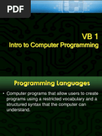 Intro To Programming