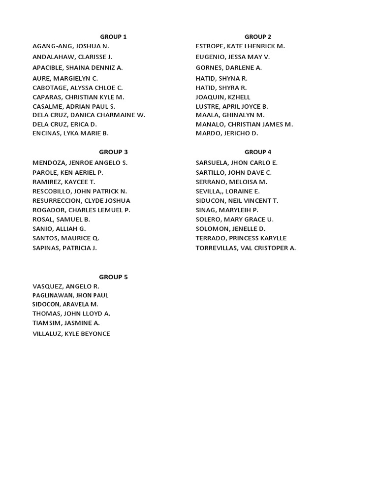 Group 1 Group 2 | PDF