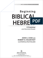 Beginning BIBLICAL HEBREW A Grammar - Baker Publishing Group