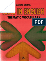 Tests in English Thematic Vocabulary