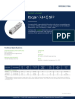 Copper (RJ-45) SFP: Technical Specifications