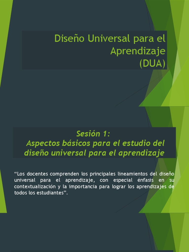 Diseño Universal para El Aprendizaje | PDF | Plan de estudios | Evaluación