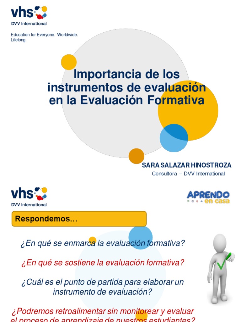 Importancia de Los Instrumentos de Evaluación en La EPJA | PDF ...