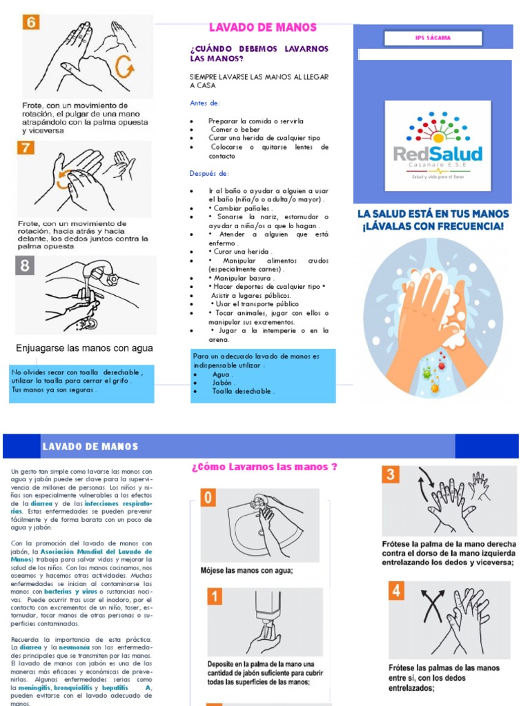 Importancia del Lavado de Manos para Niños | PDF | Lavado de manos ...