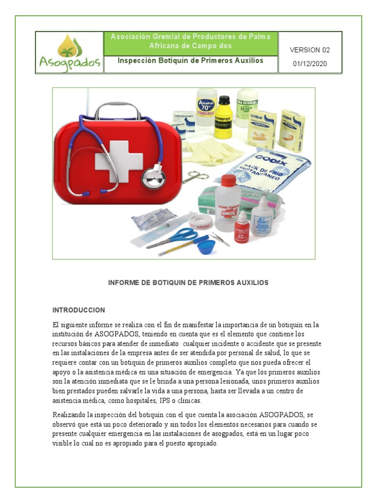 Qué incluir en el botiquín de primeros auxilios? - Blog Girodmedical