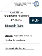 CARTILLA 9NO GRADO II PARCIAL EDUCACIÓN CIVICA