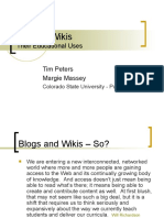 Blogs & Wikis: Their Educational Uses