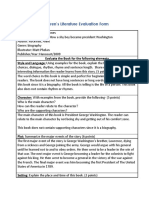 Ece260 wk14 Children Literature Evaluation Form