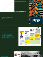 Introduction To Industry 4.0: Pengantar Teknik Industri Minggu 14