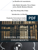 Problema Filosófico Del Conocimiento.