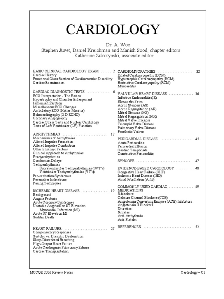 Cardiology PDF