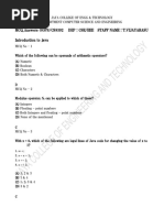 Oops MCQ Answers