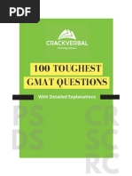 100 Toughest Official GMAT Questions