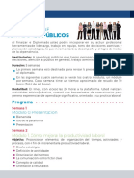 Programa Del Diplomado Formación de Servidores Públicos