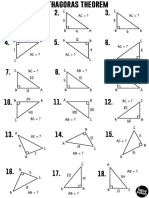 (Worksheet) Pythagoras Theorem