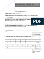 Lesson 4.6 Graphs of Reciprocal Function and Transformations