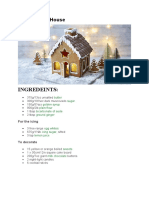 Gingerbread House: Ingredeints