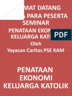 Materi Penataan Ekonomi Keluarga Katolik