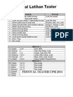 Jadual Latihan Cicit Mak Dara