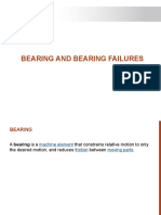 Types of bearing and bearing failures