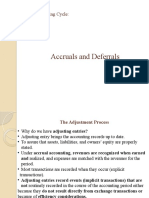 Accounting Cycle Accrual and Deferral
