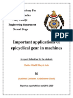 Important Applications of Epicyclical Gear in Machines