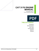 Cat 3176 Engine Manual: Table of Content