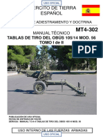 Tablas de Tiro Obús 105-14