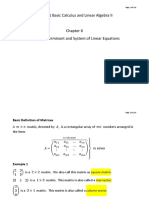 Ch6 Matrix, Determinant and System of Linear Equations