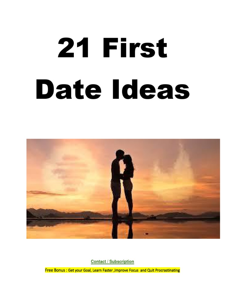 Top 10 Date Ideas PDF Goal Foods
