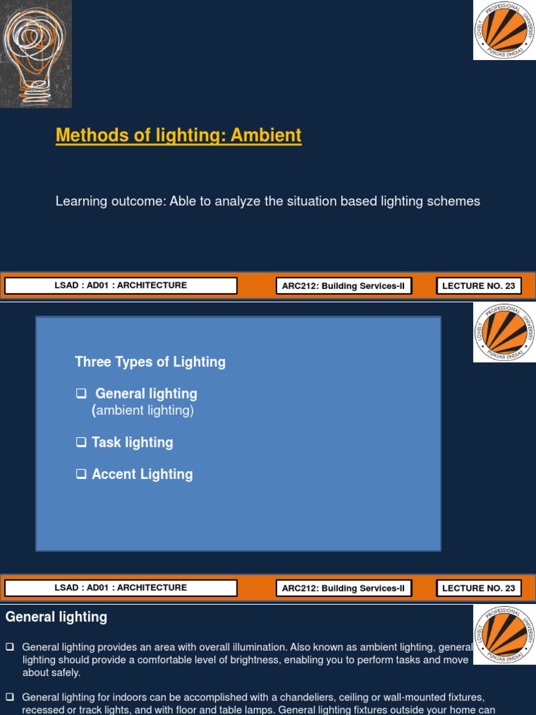 Understanding Ambient Lighting Methods | PDF | Lighting | Electrodynamics