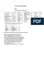 UNIT 2 Mathematics and Physics solutions