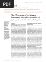 The Effectiveness of Leaflets and Posters As A Health Education Method