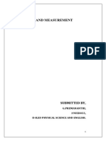 Test and Measurement: G.Premananthi, 19UED033, Ii-B.Ed Physical Science and English