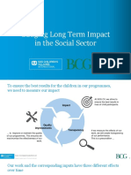 Gauging Long Term Impact in The Social Sector