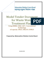 MPCB Model Tender Documents For STP - MBBR SBR ASP