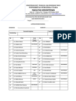 Contoh Absensi Ronde Bangsal