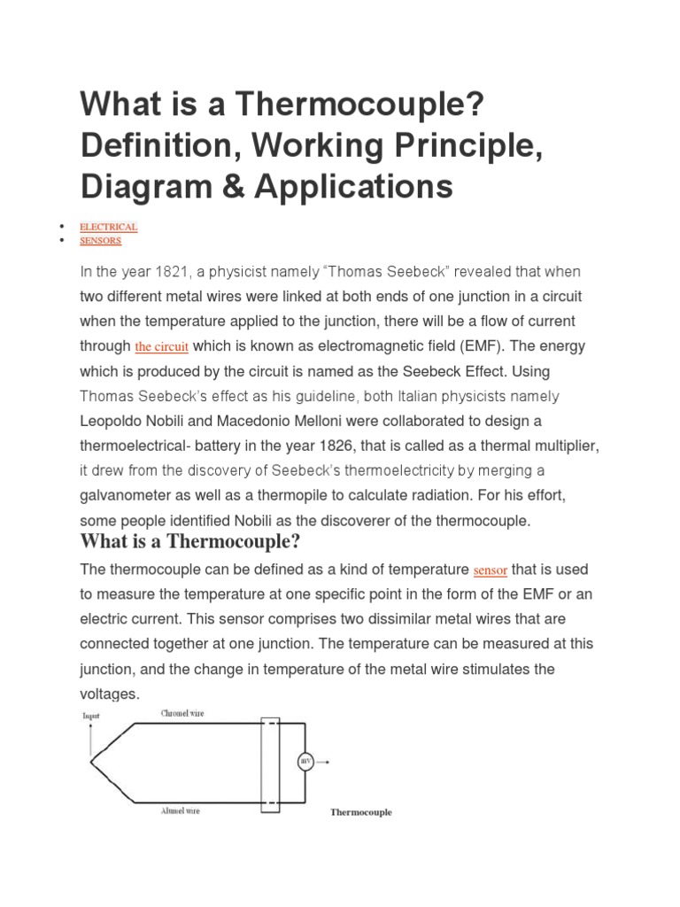 What Is A Thermocouple Definition Working Principle D vrogue.co