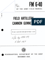FM 6-40 Field Artillery and Gunnery 1960