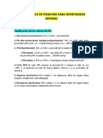 Tablas de Uso en Pediatría para Hipertensión Arterial