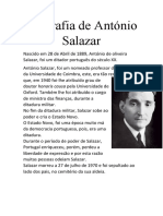 Biografia de António Salazar