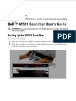 Dell™ AY511 Soundbar User's Guide: About Warnings
